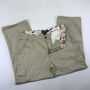 Micros Cargo Pants  34x27 Beige Military Forces Relaxed Fit Baggy Y2k Skater